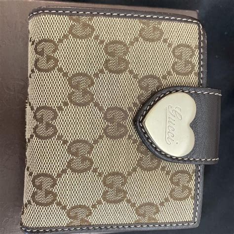 gucci heart wallet|gucci card wallet men.